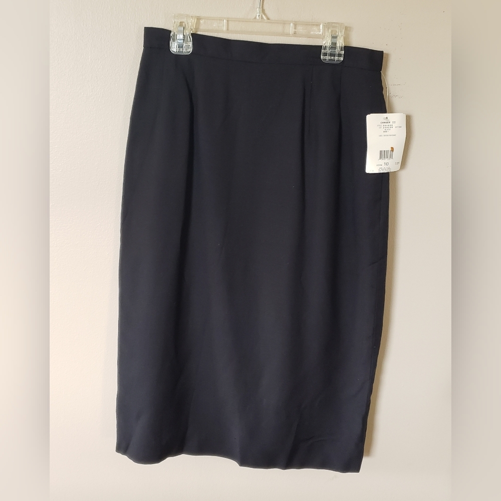 NWT Christian Dior Career II Women's Black Pencil Skirt Size 10